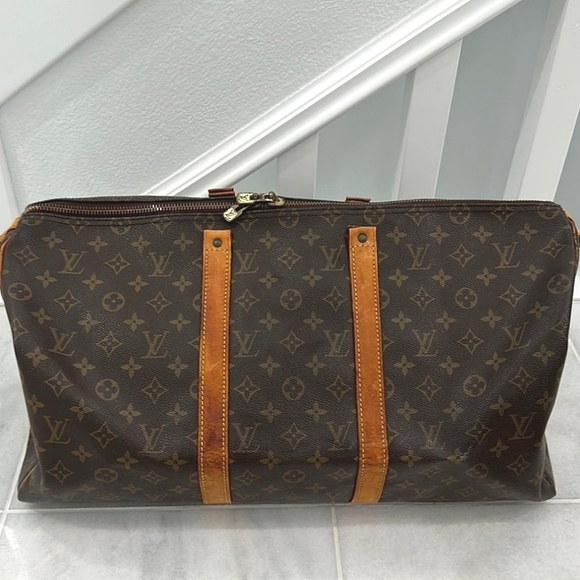 π€ Louis Vuitton Brown Monogram Keepall Duffel Bag Pre-owned - Picture 4 of 15